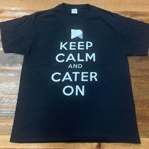 Port & Company T-Shirt, Keep Calm And Cater On, Size Large